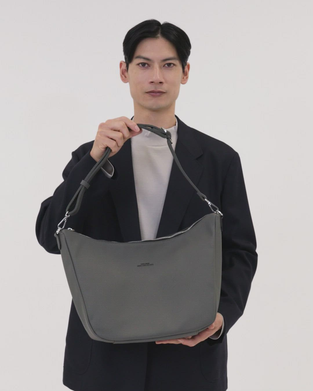 シボ レザーライク 2WAY ショルダーバッグ（ショルダーバッグ）｜green