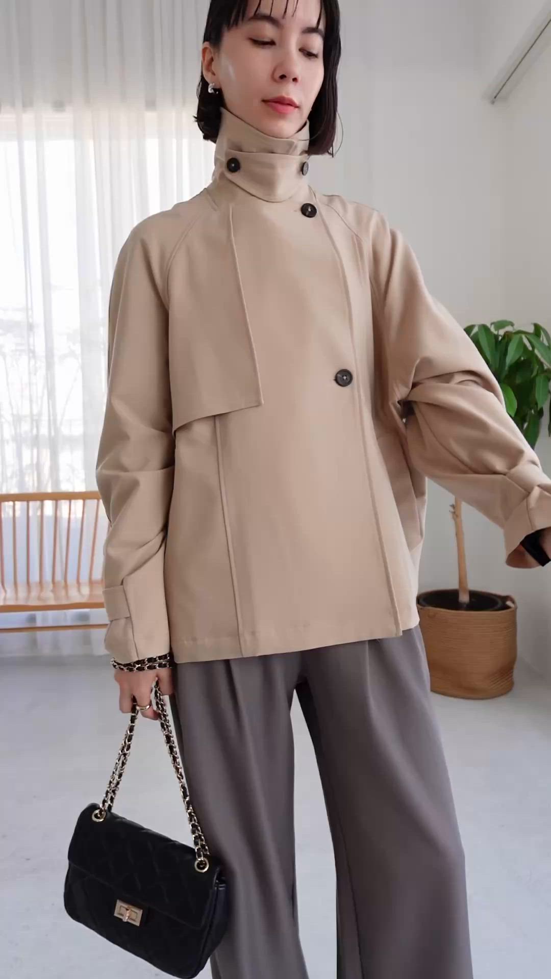 ANGIEショート トレンチコート ベージュ　未使用品、試着のみ ANGIEショート トレンチコート ベージュ 未使用品、試着のみ ANGIE