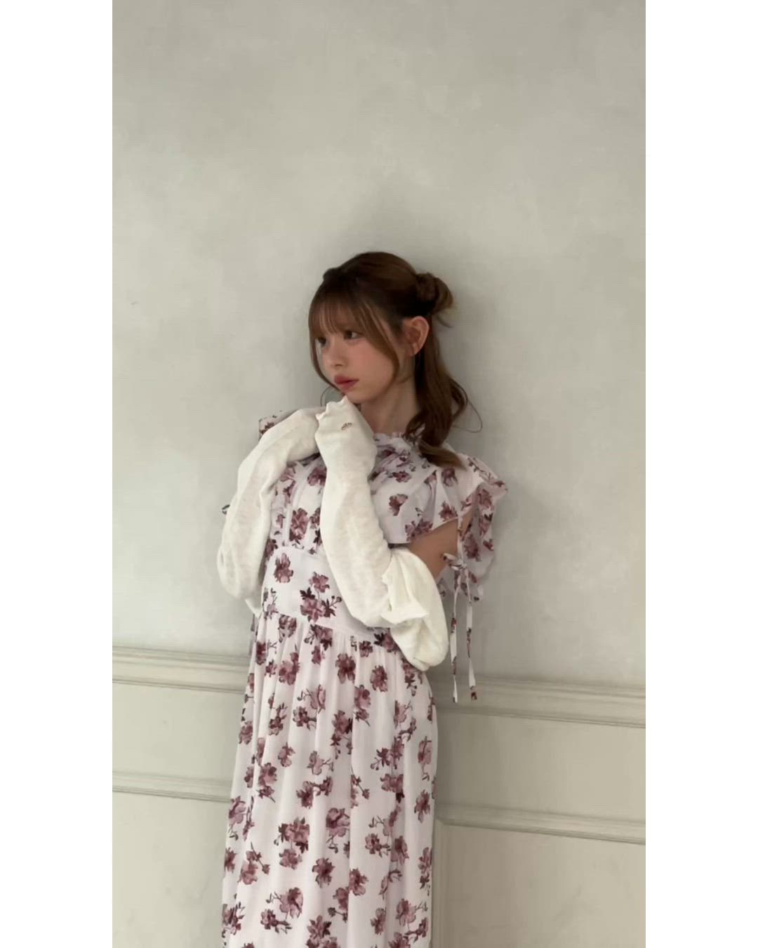 apres jour 【UVカット】チャーム付きフリルシアーカーディガン UVカット】チャーム付きフリルシアーカーディガン（カーディガン