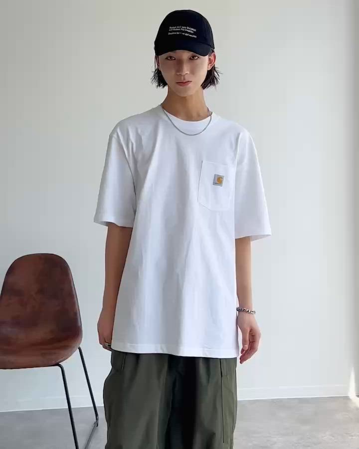 セール】【Carhartt カーハート】ワンポイントロゴ ポケ付き半袖T