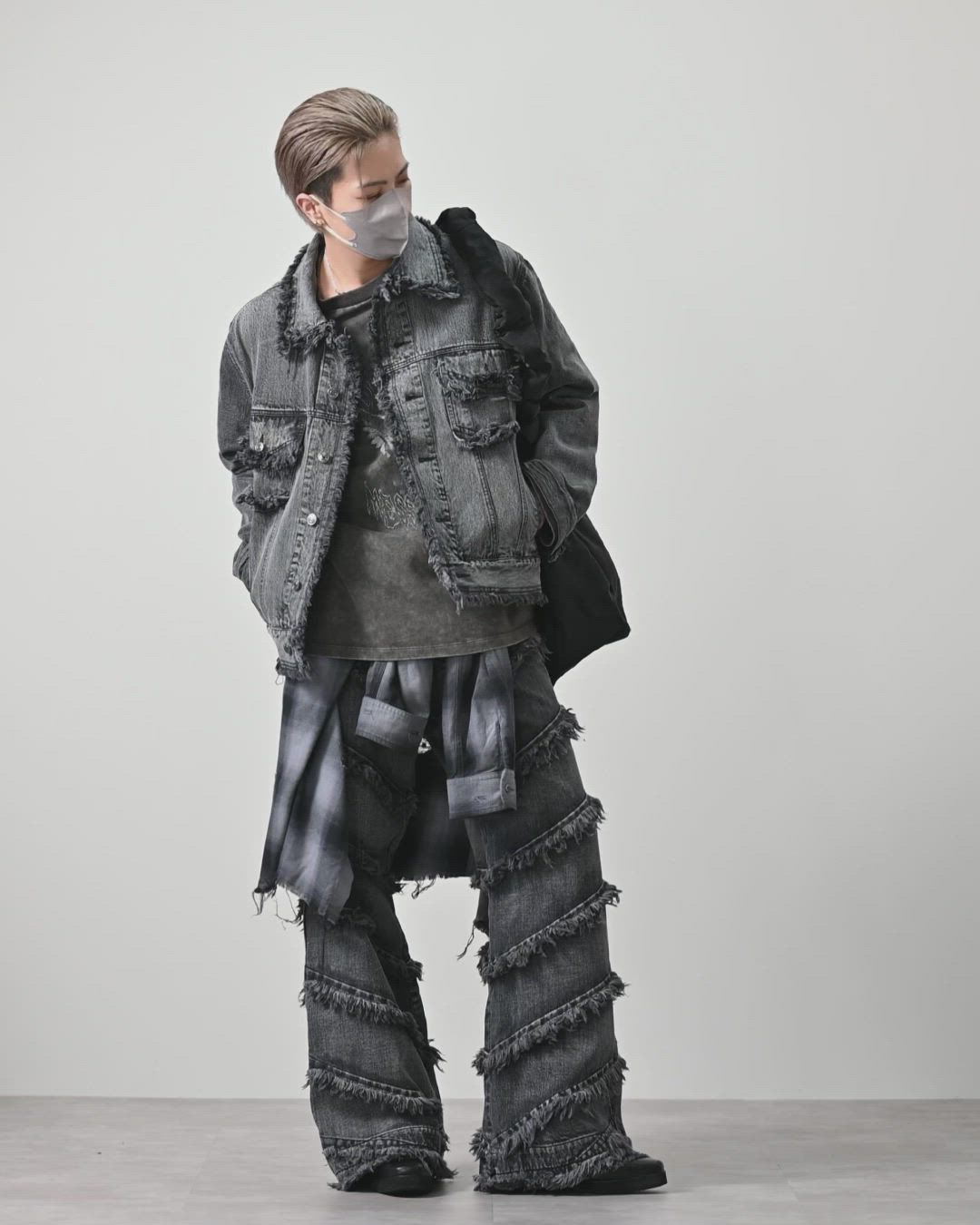 CLEL】Hard Fringe Denim Jacket/ハードフリンジデニムジャケット