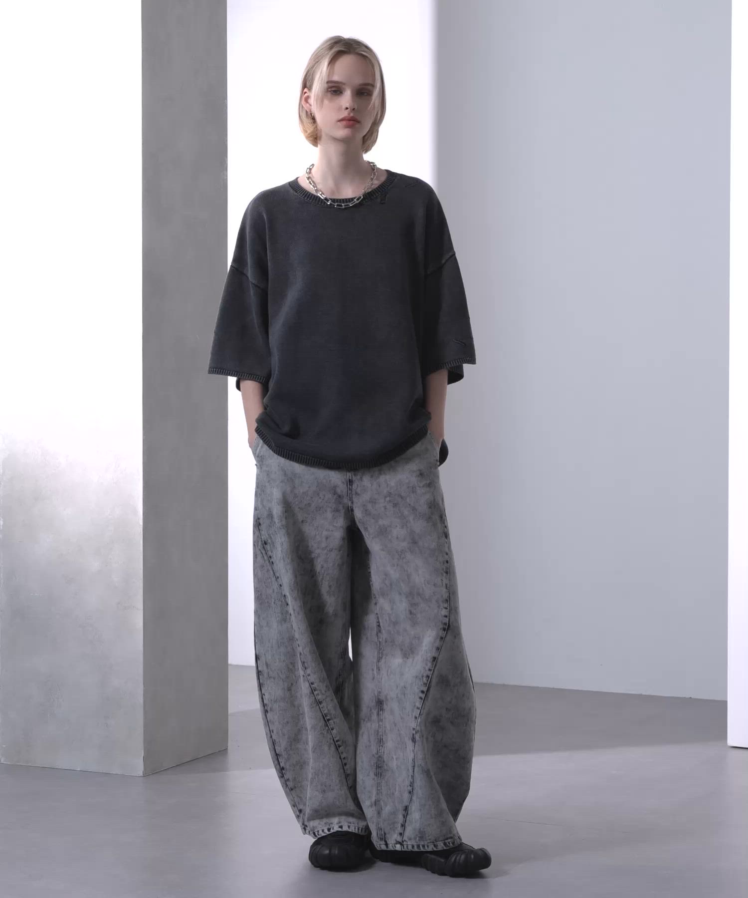 ヴィンテージ ダメージサマーニット（ニット/セーター）｜Loose/ルース