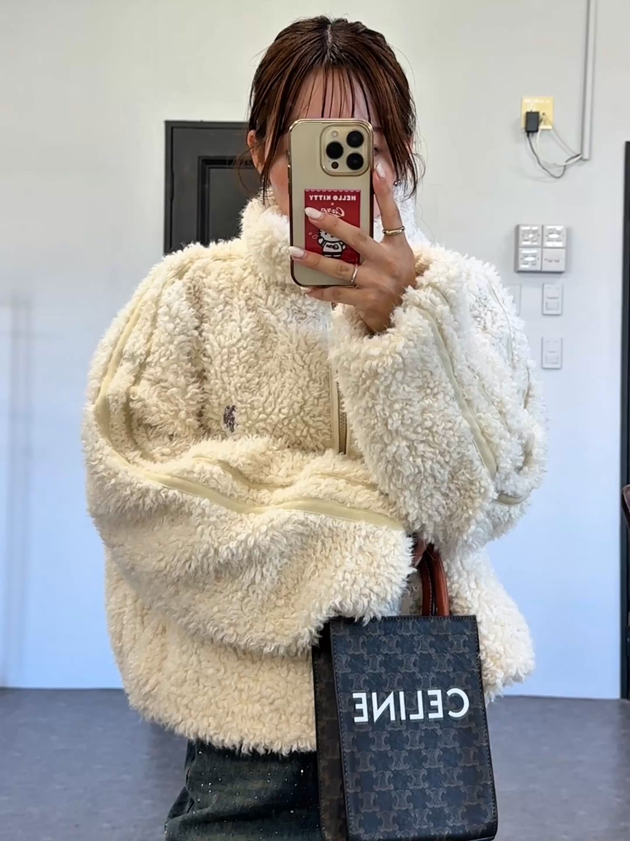 レア総柄♡ラルフローレン♡ ボアブルゾン ジャケット セール】RANAN/solleim別注【U.S.POLO ASSN.】刺繍ボアブルゾン