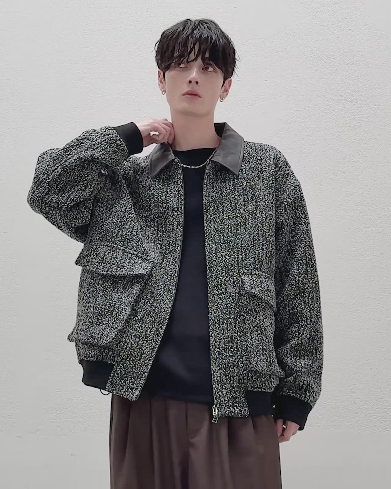 ETRO ツイード　フリンジ　セミダブル　裏地ペイズリー総柄　ジャケット　四者混 S-3L/セレモニーからデイリーまで】フリンジツイードジャケット（ノー