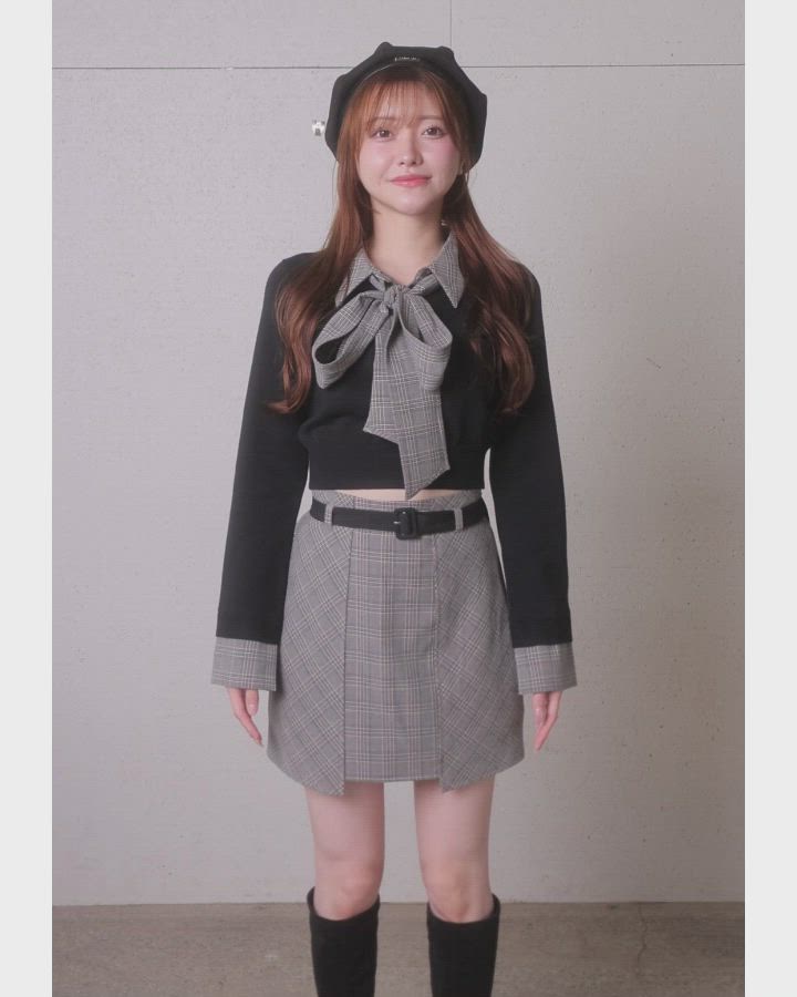 セール】インナーショーパン付チェックスカート（スカート