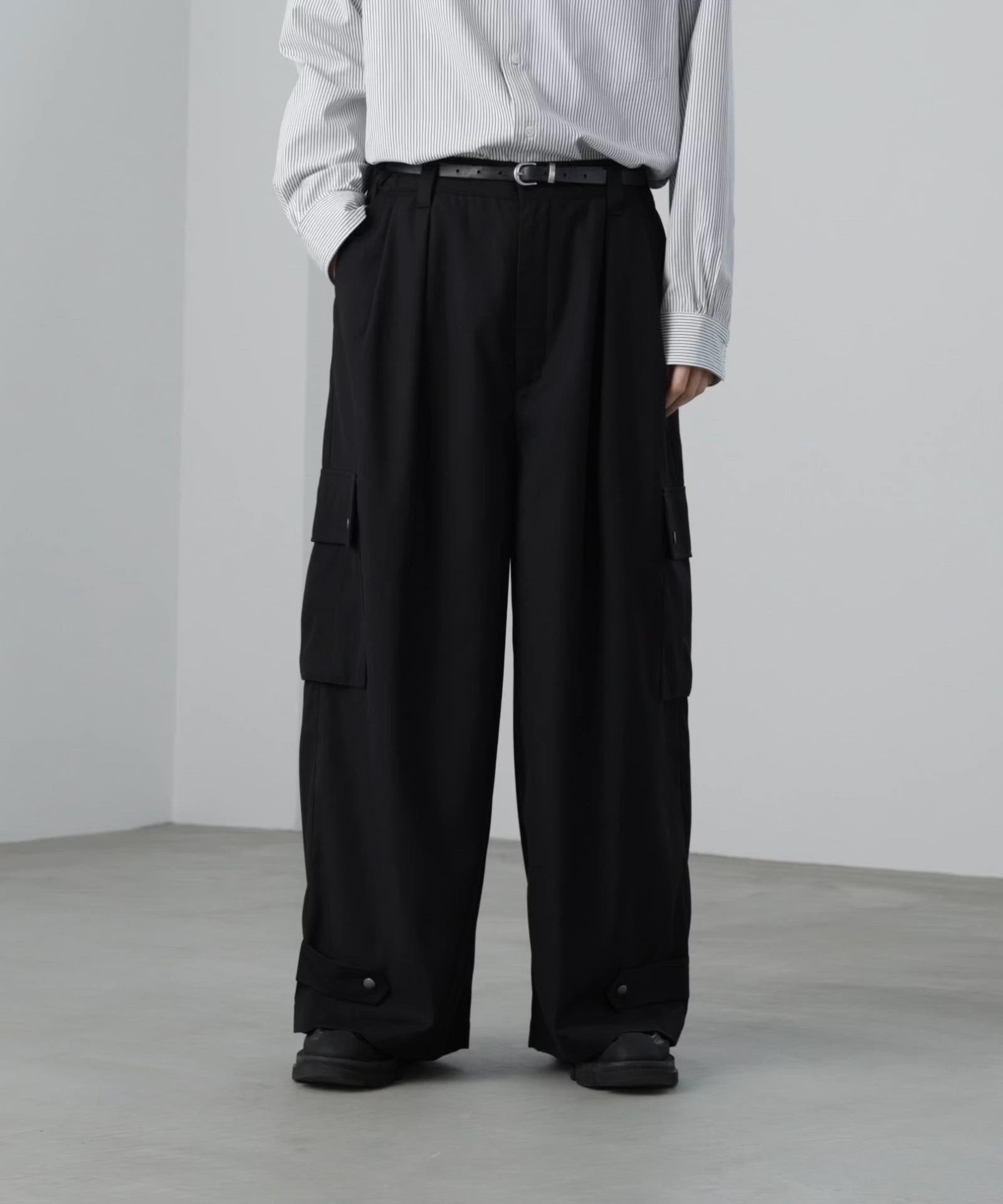 LUENNA】Wide Leg Cargo Pants / ワイドレッグカーゴパンツ（カーゴ