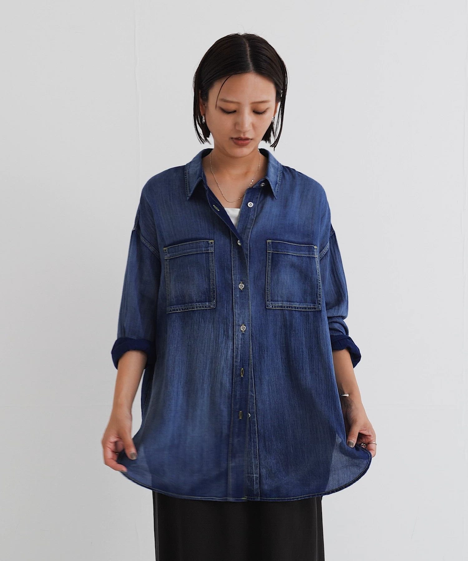 おまとめ　スローブイエナ デニムワンピース　アーバンリサーチ デニムシャツ SLOBE IENA（スローブイエナ）の「デニムライクシャツワンピース