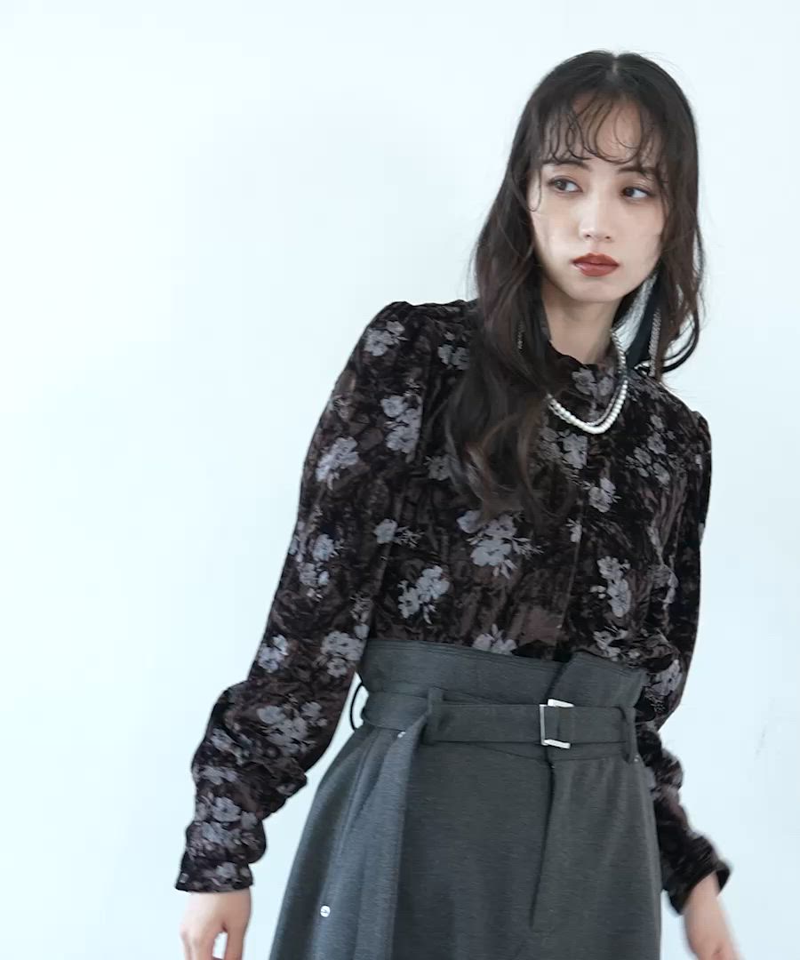 セール】2WAYベロアガラブラウス(HARE)（シャツ/ブラウス）｜HARE