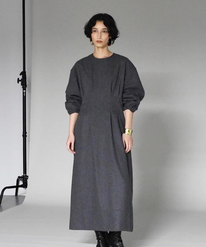 セール】Curensology(カレンソロジー)/メルトンタックワンピース