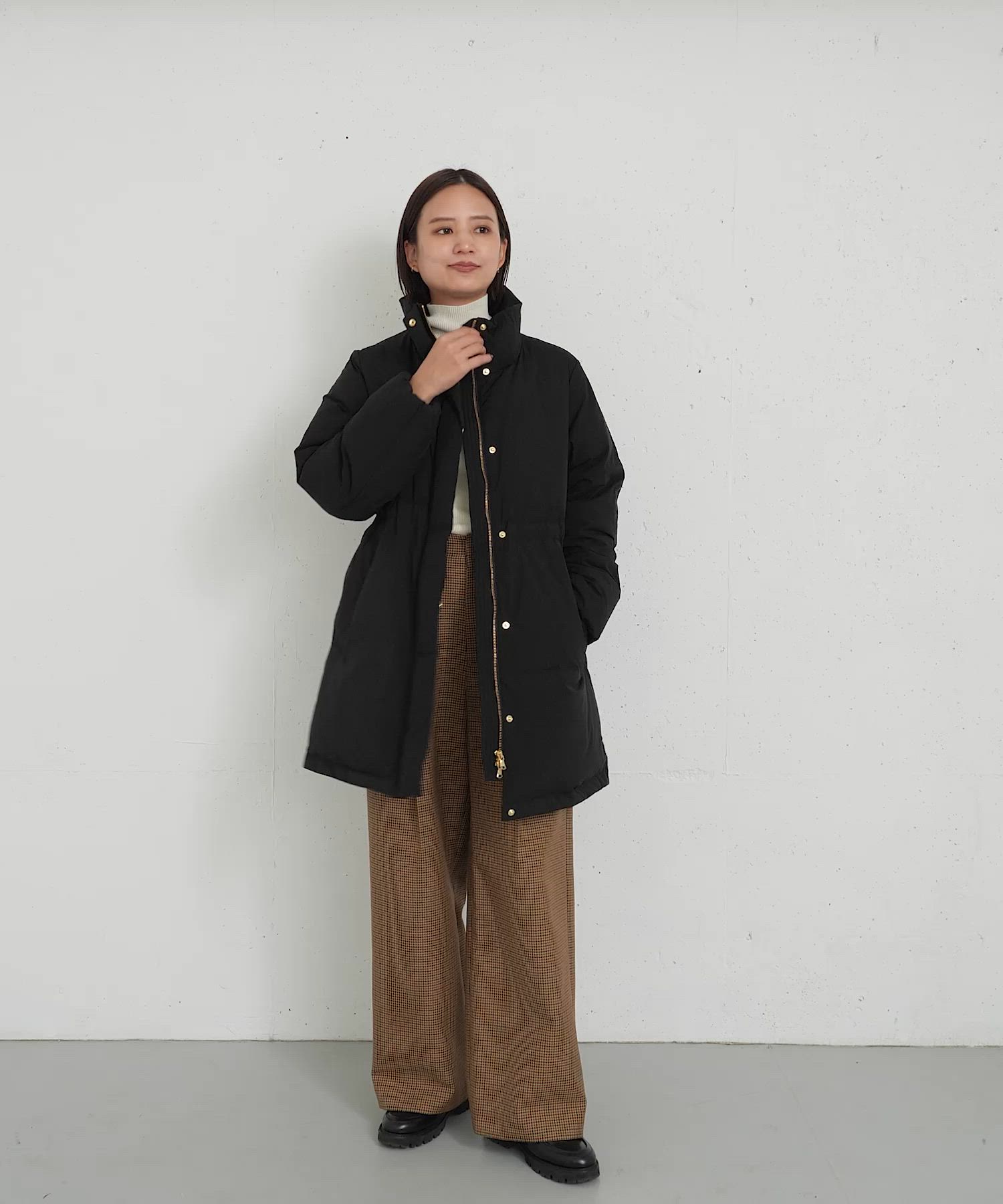 スタンドカラードロストダウンコート（ダウンジャケット/コート