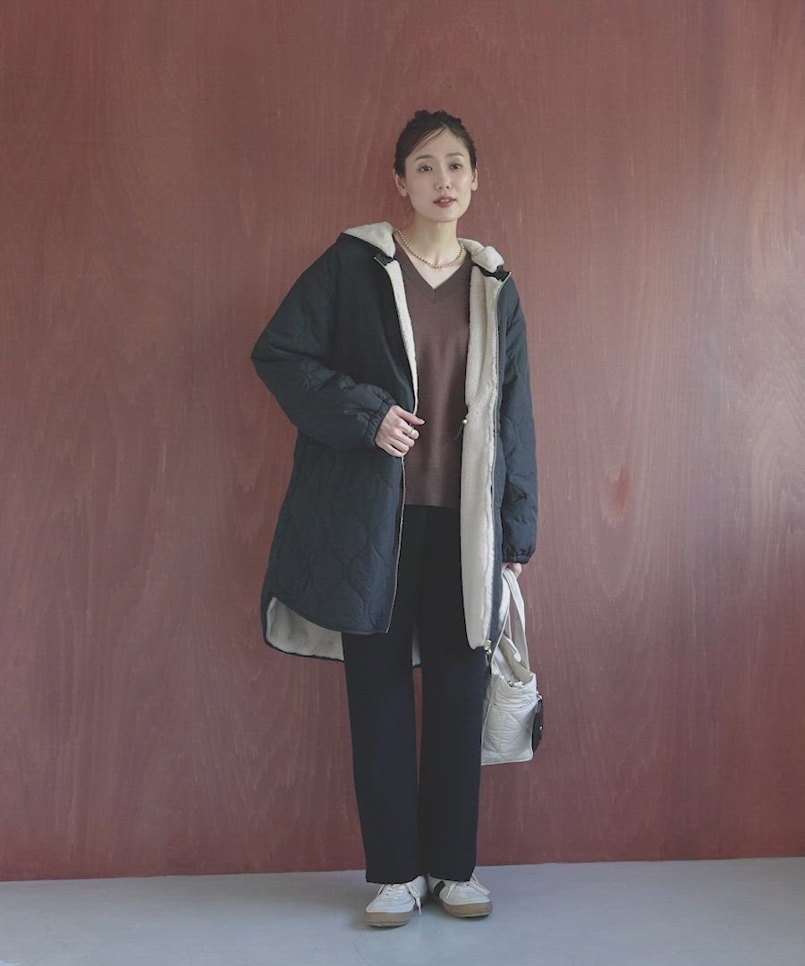 セール】撥水キルトファーコート/499671（ブルゾン）｜GLOBAL WORK