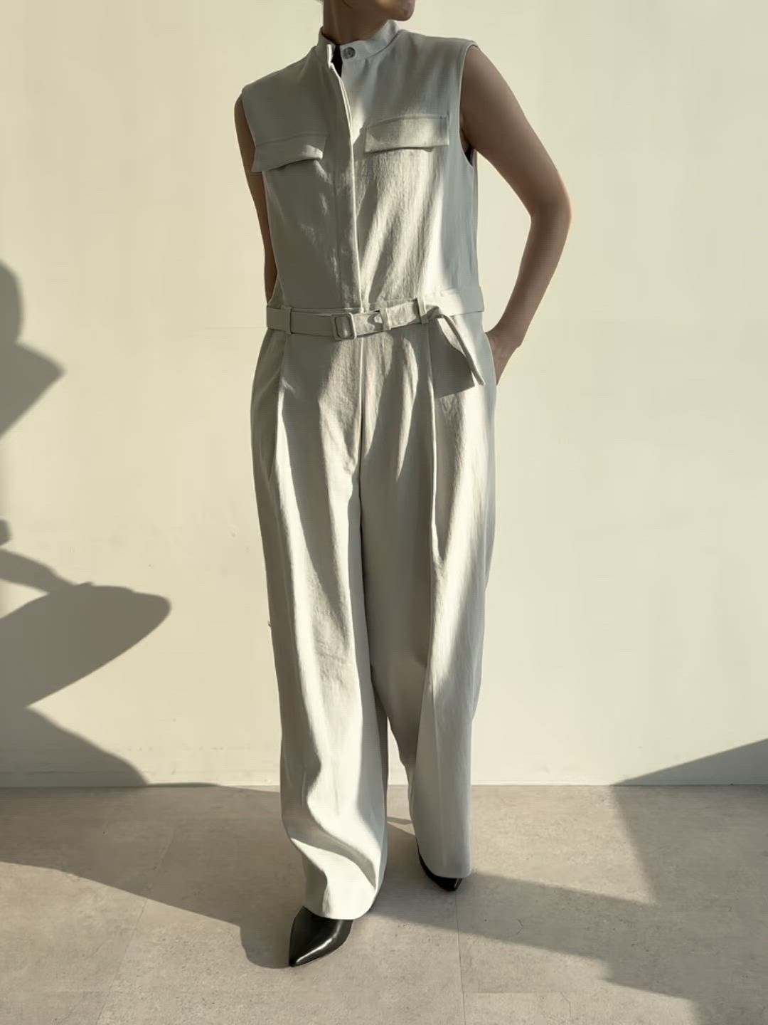 セール】【リネンオックス】オールインワン（つなぎ/オールインワン