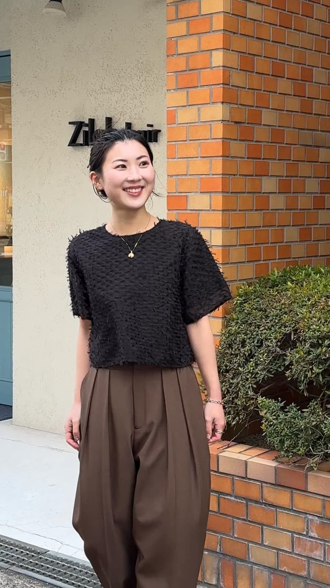 フレアデザインニットトップス（ニット/セーター）｜titivate