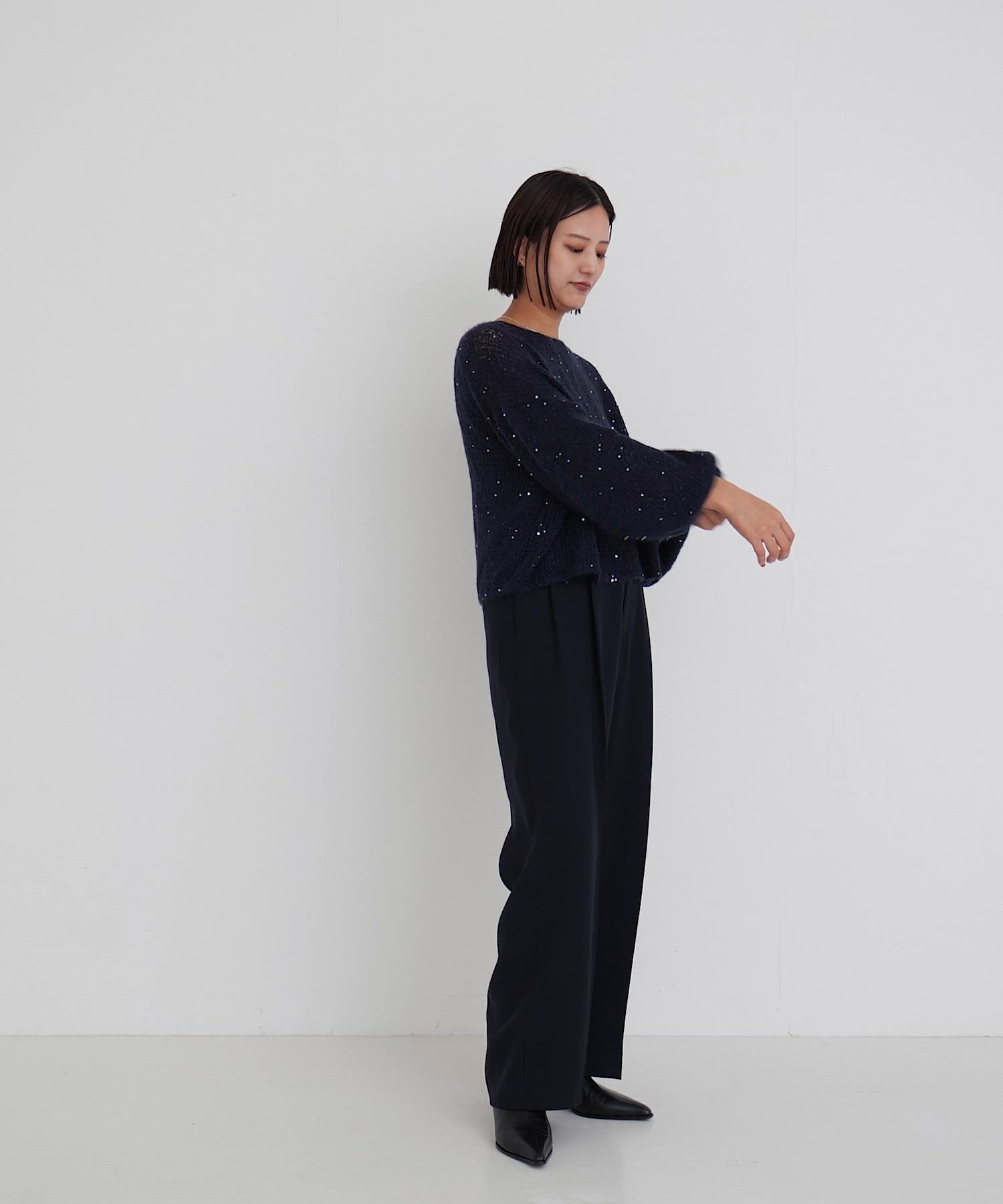 セール】スパンコールモヘヤルーズニット（ニット/セーター）｜URBAN