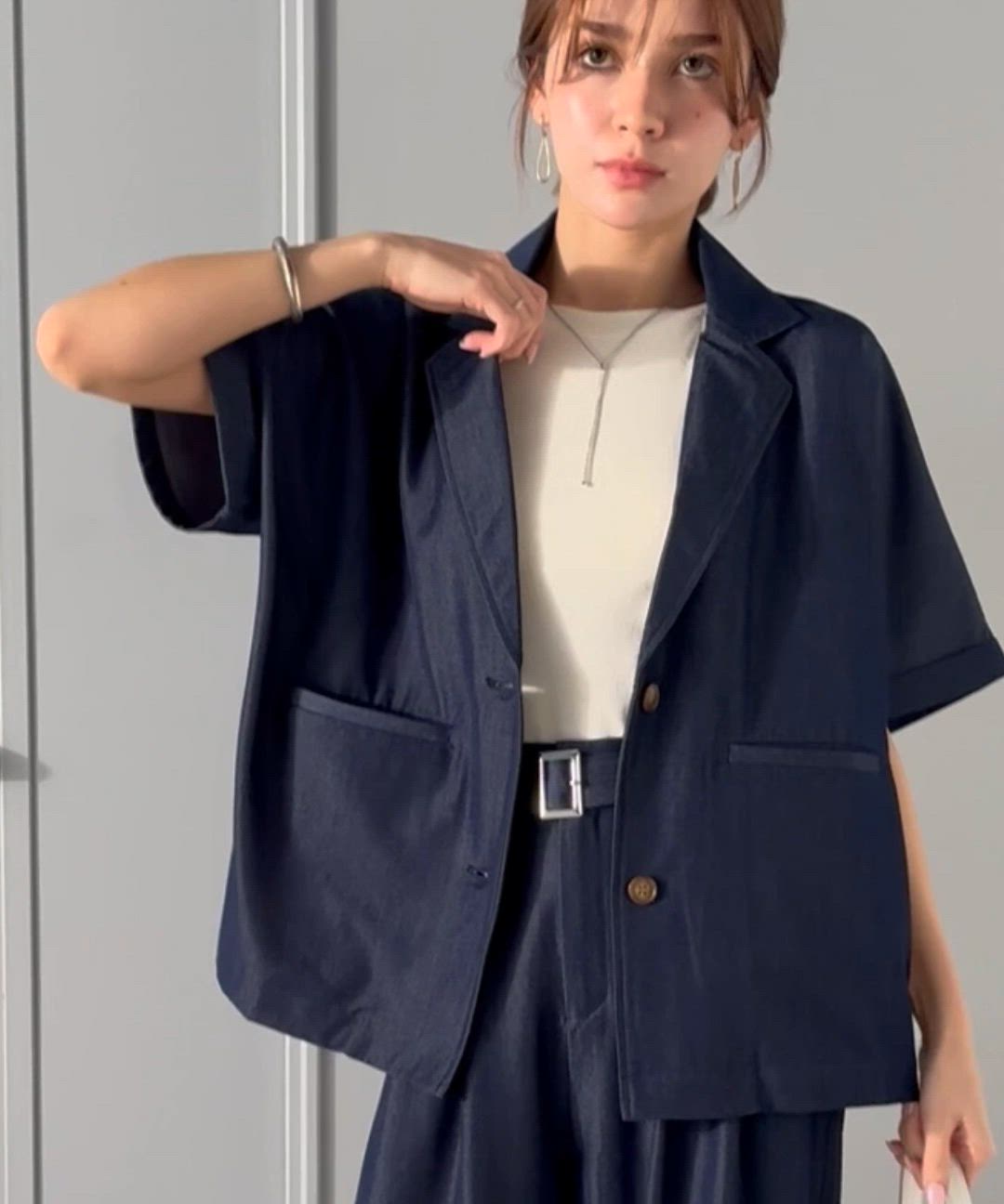 セール】【mily bilet】【接触冷感・速乾機能付き】ほのかな光沢と落ち 