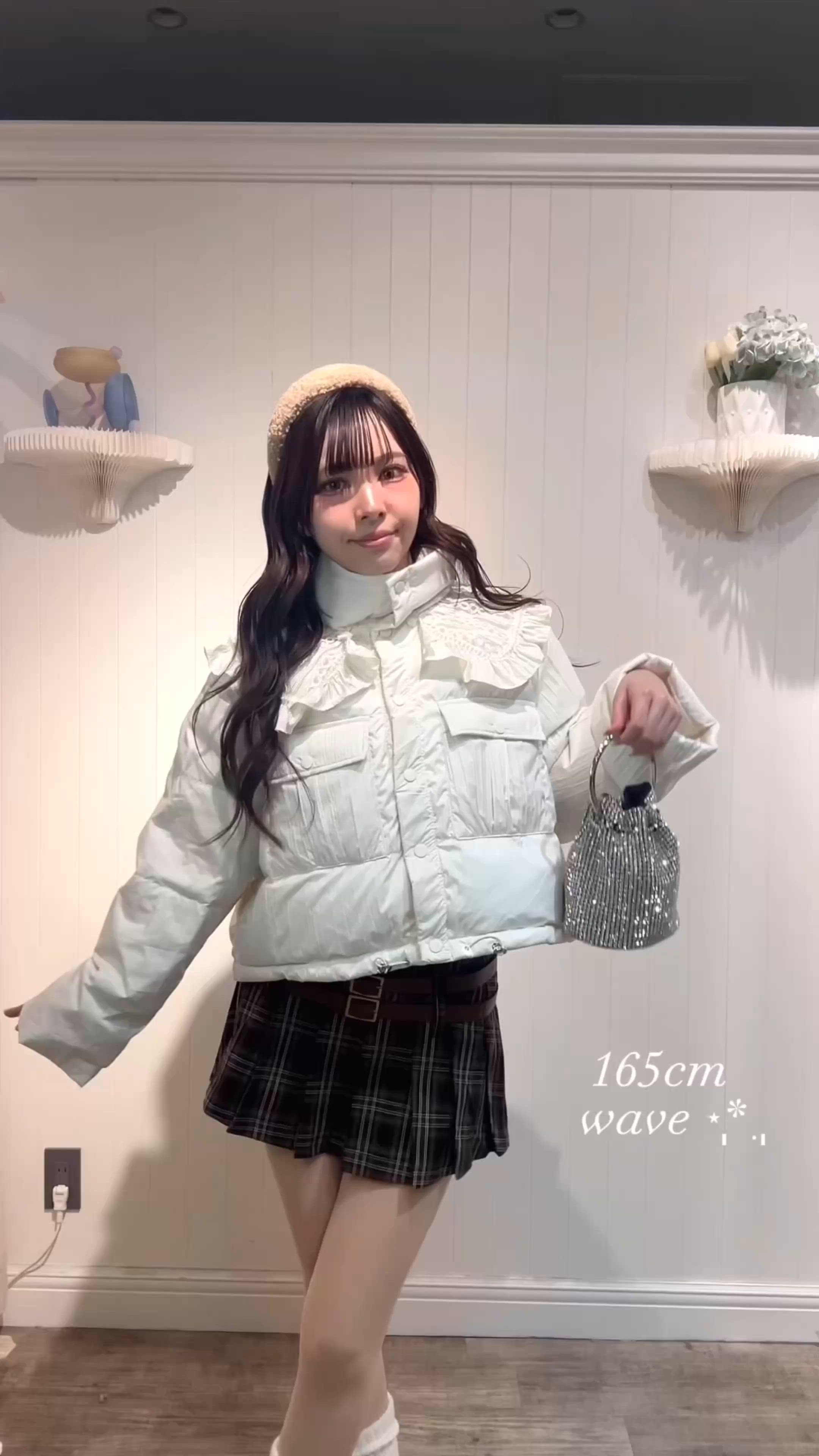 Big Frill Collar Puff Down Coat.ビッグフリルカラーパフダウンコート