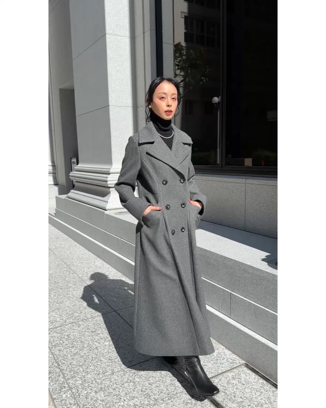 セール】マキシ フレアコート ｜ アウター / ウールコート / コート