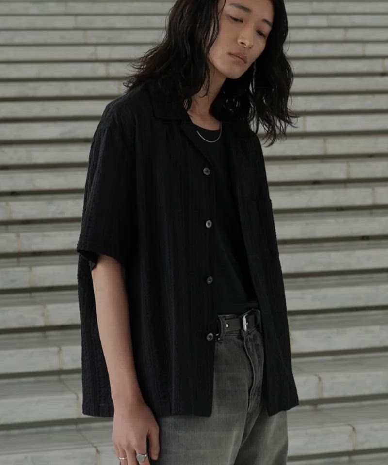 シャツ/ブラウス(長袖/七分) EMBROIDERY SHEER SHIRT WYM LIDNM（ウィム バイ リドム）の「EMBROIDERY SHEER WASHER SHIRT