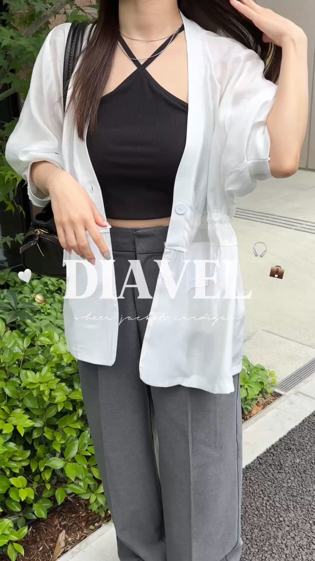 セール】五分袖シアージャケット カーディガン（ノーカラージャケット