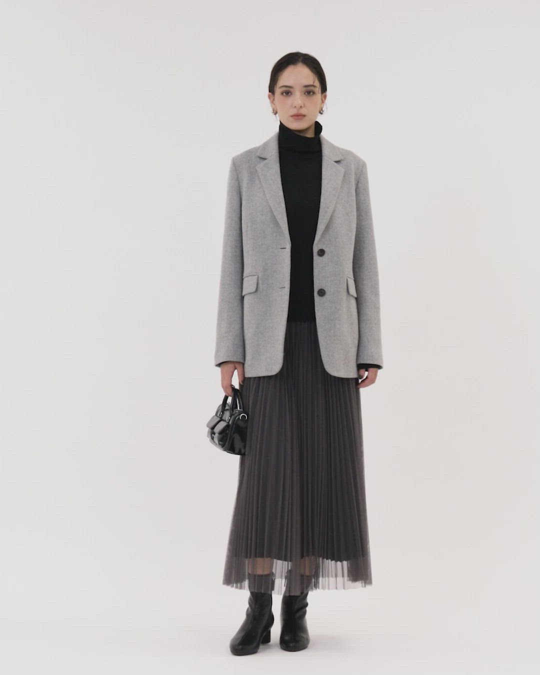 セール】［size SHORTあり］ウーリー テーラード ジャケット