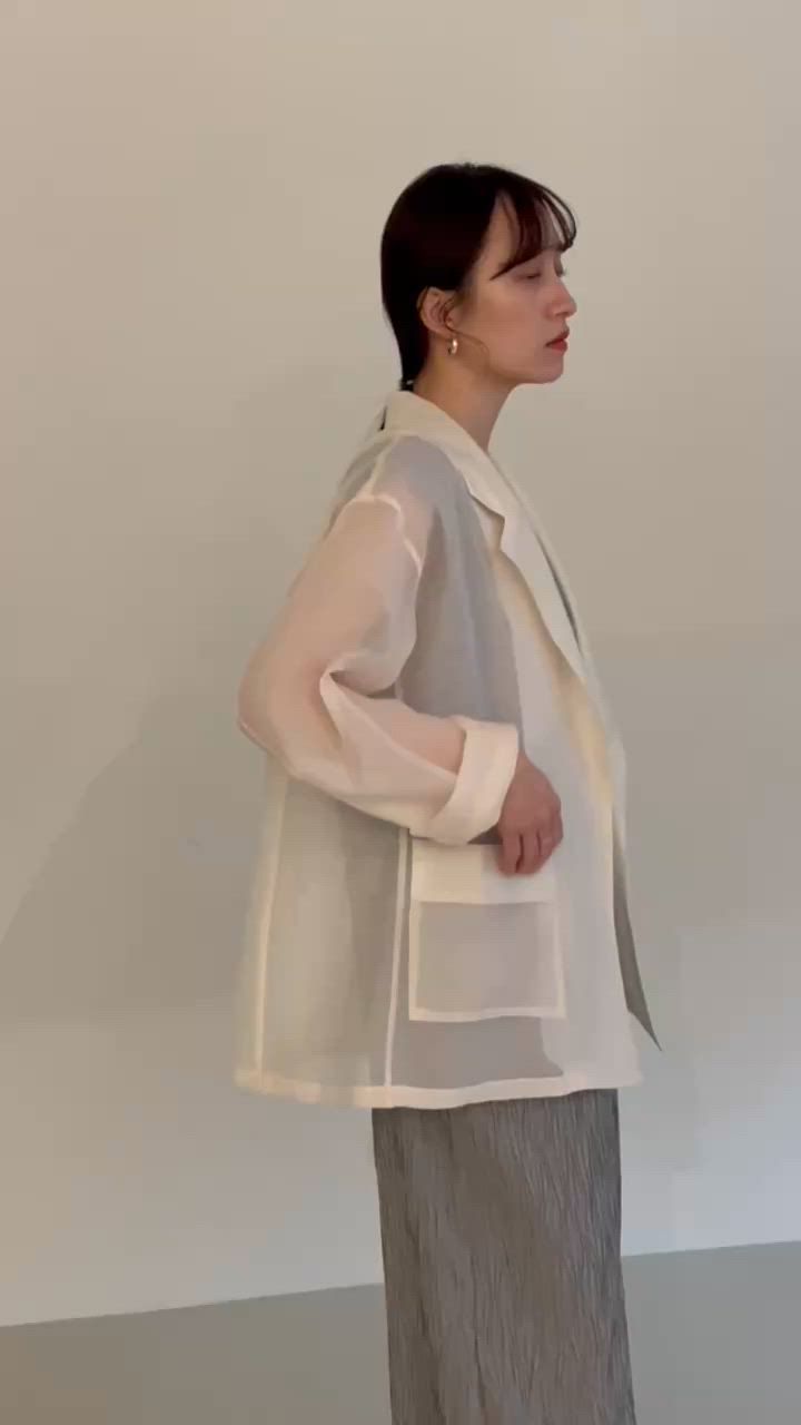 シアーテーラードラフジャケット（テーラードジャケット）｜Eimee Law