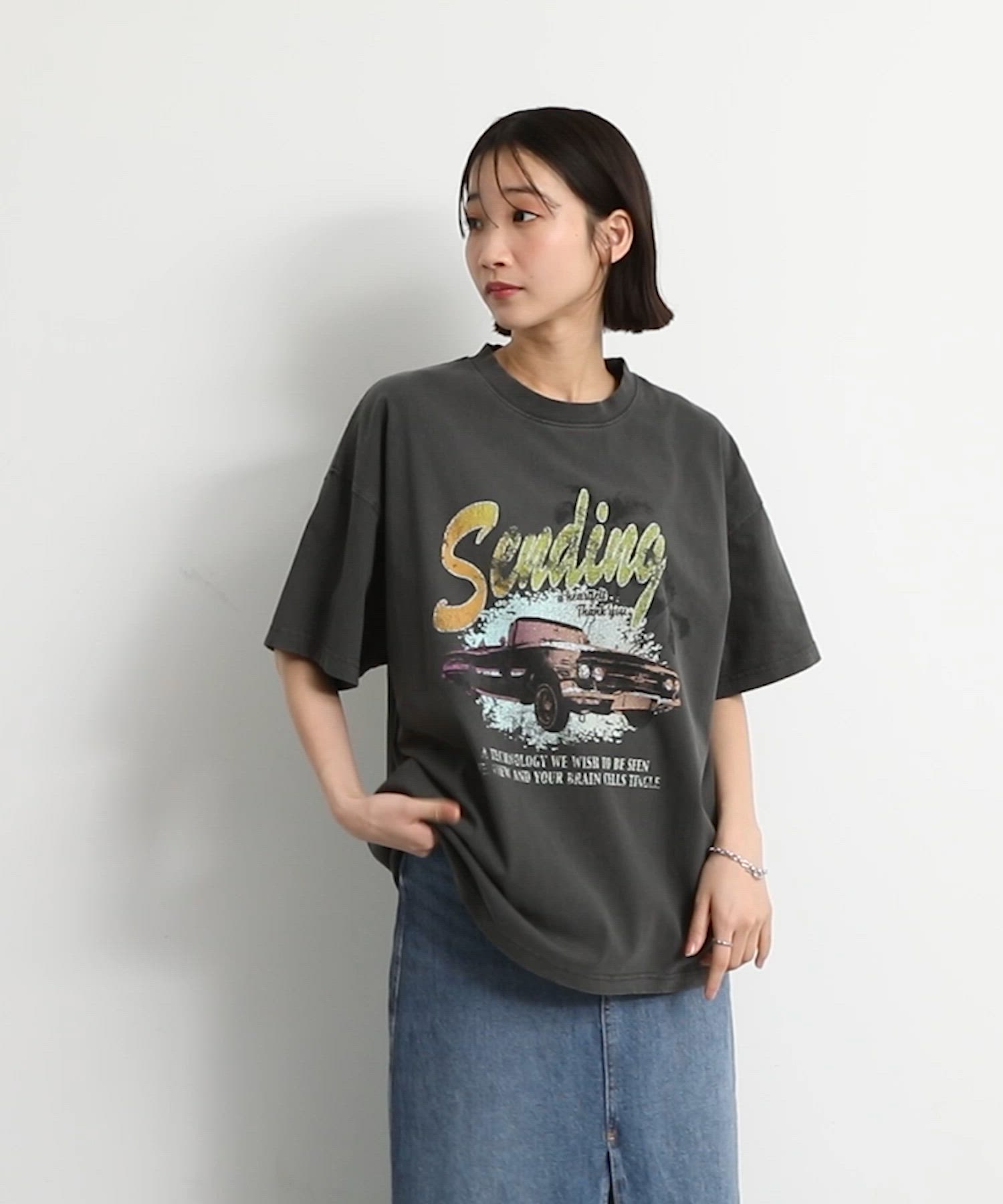 セール】ヴィンテージ加工ツアーグラフィックデザイン オーバーサイズ