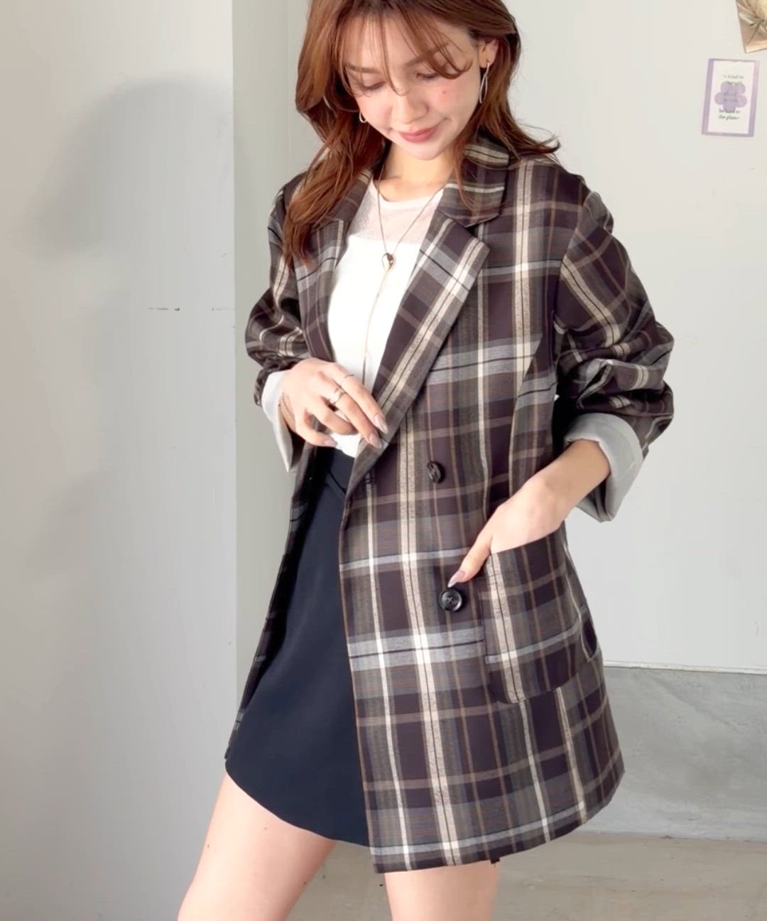 セール】【mily bilet】折ってもかわいい♪春まで着れちゃう万能 