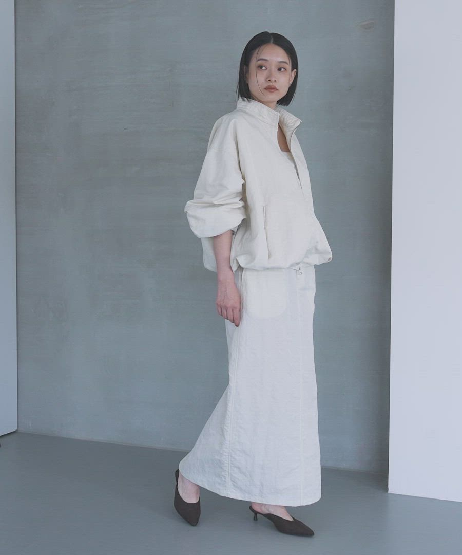 極美品 ビアズリー 2024 タフタ バルーンブルゾン ジャケット ジップ