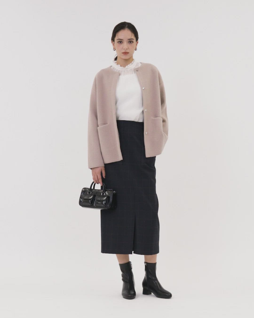 セール】［size SHORTあり］FOXブレンド セッケツ ノーカラー