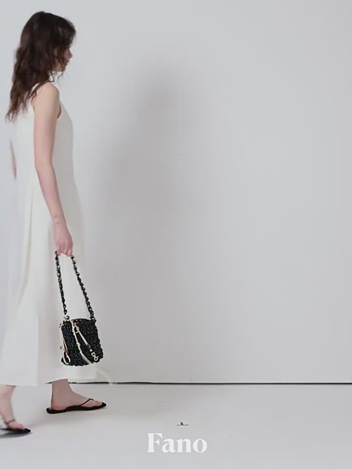 スクエアネック ロングキャミワンピース FX25L030【Fano Studios