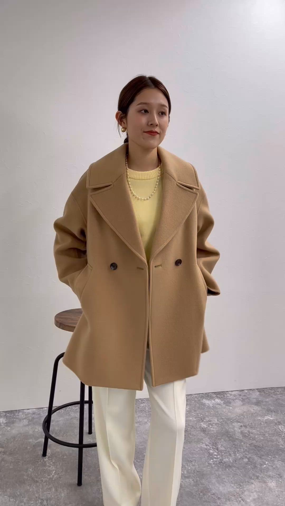 セール】【一部WEB限定アイテム】SP140リバーコート起毛メルトン仕上げ