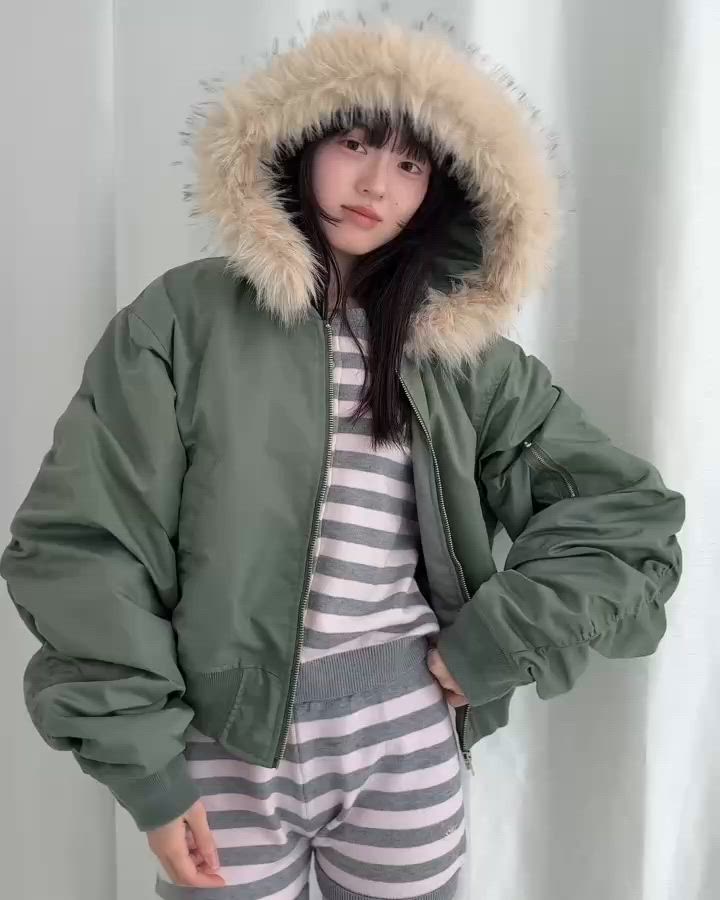 2way volume sleeve MA-1/ 2way袖ボリュームMA1（MA-1）｜Smyeon