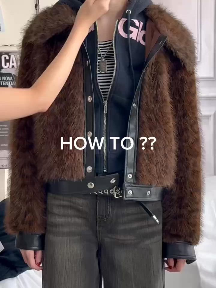 ViVi掲載】ファーブルゾンジャケット/ファーコート（ブルゾン