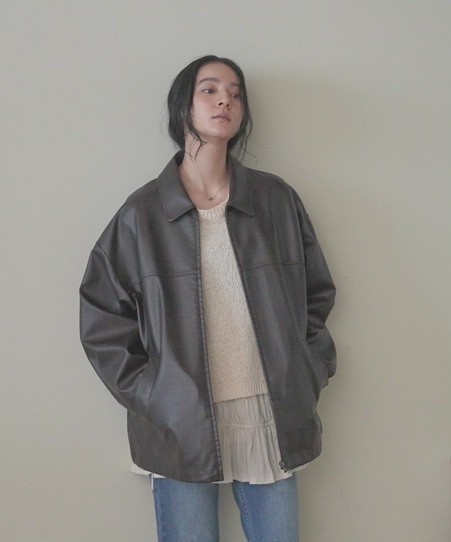 レザードロストZIPブルゾン 289011（ブルゾン）｜LOWRYS FARM