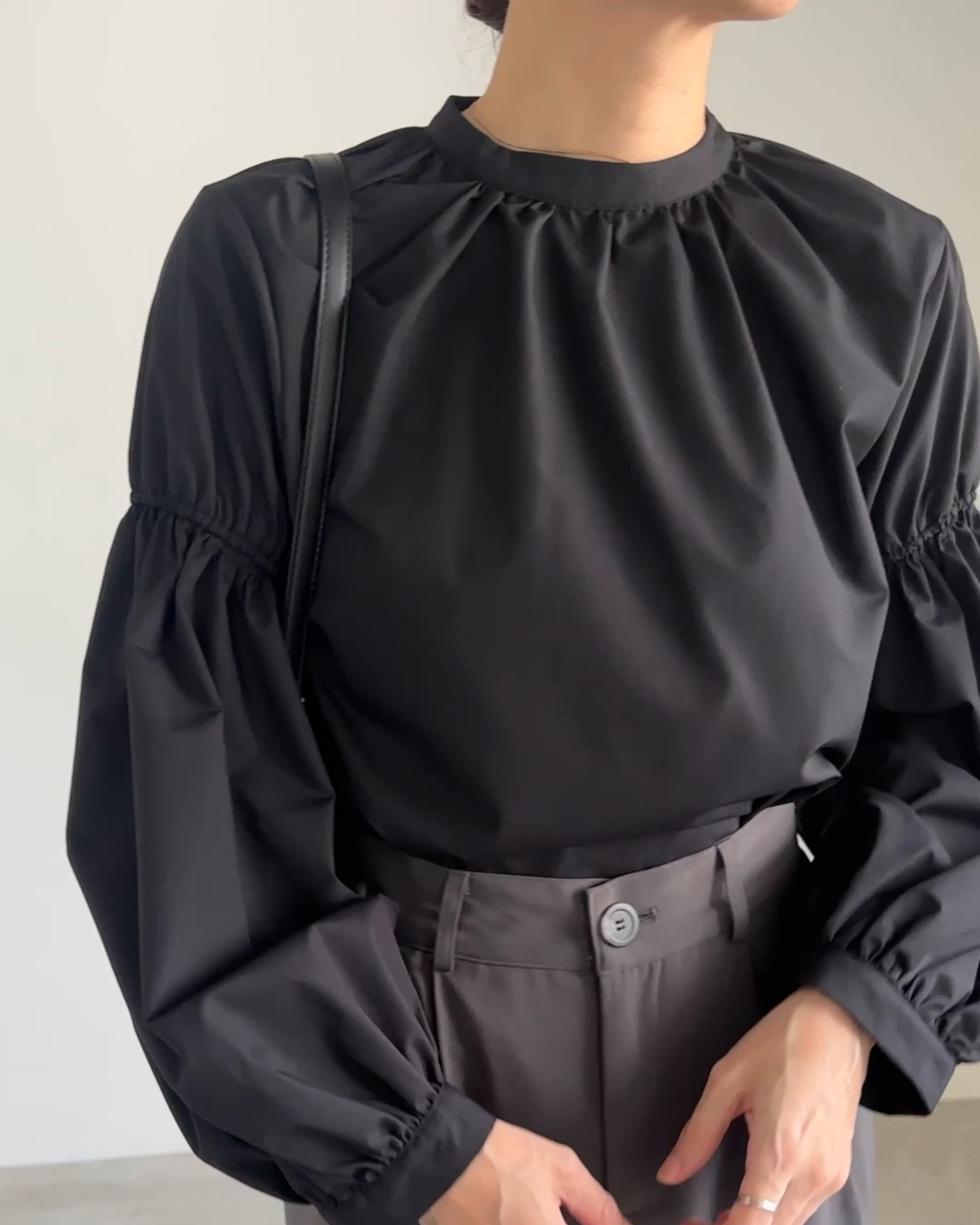 ボリュームギャザースリーブブラウス（シャツ/ブラウス）｜select MOCA