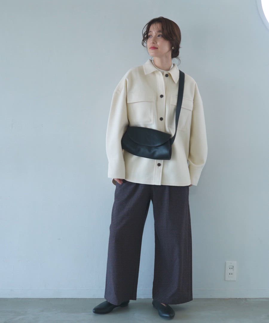 セール】ウールライクニットシャツジャケット（その他アウター