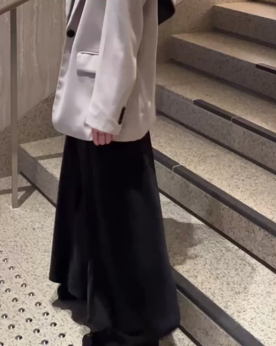 セール】セミフレアサテンスカート(ayaka select) / ロング丈 Aライン