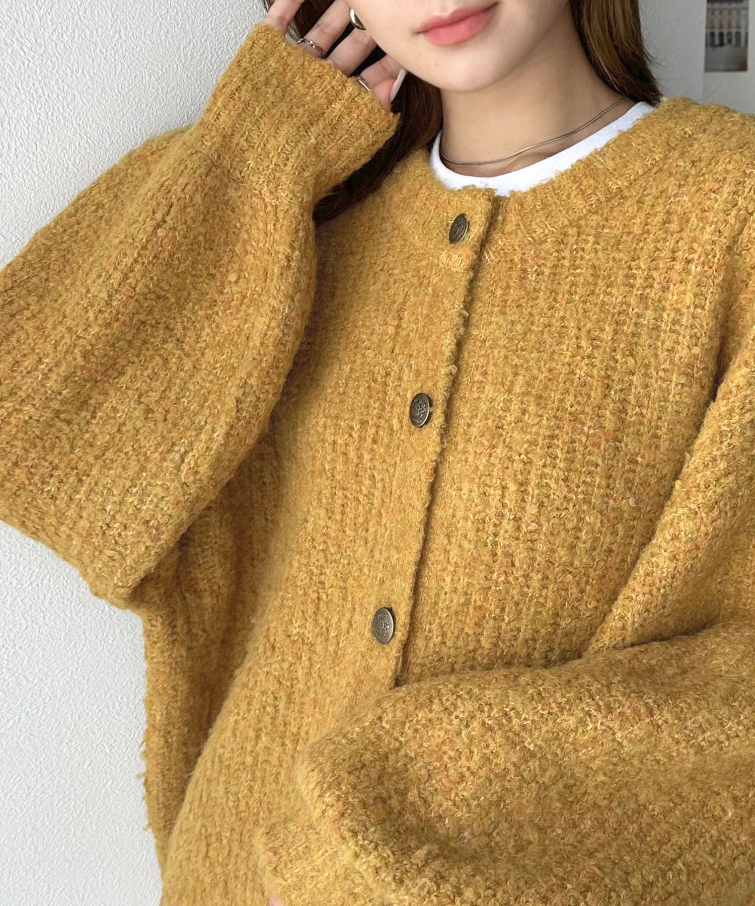 美品＊45R ウール100% 長袖カーディガン 0 黄色 イエロー 日本製 飾り編みのニットカーディガン｜衣料品｜中川政七商店 公式サイト