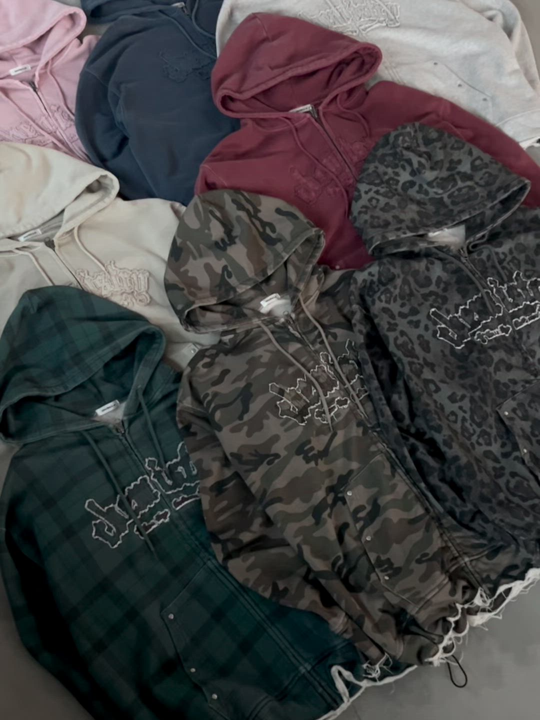 sedacle アソート柄ジップパーカー チェック セール】アソート柄ジップパーカー【SETUP着用可能】（パーカー