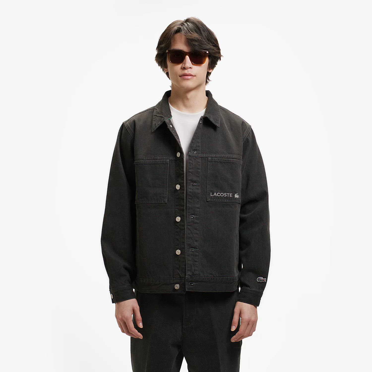 極美品 Lサイズ相当 LACOSTE Denim Trucker Jacket セール】デニムトラッカージャケット（デニムジャケット）｜LACOSTE