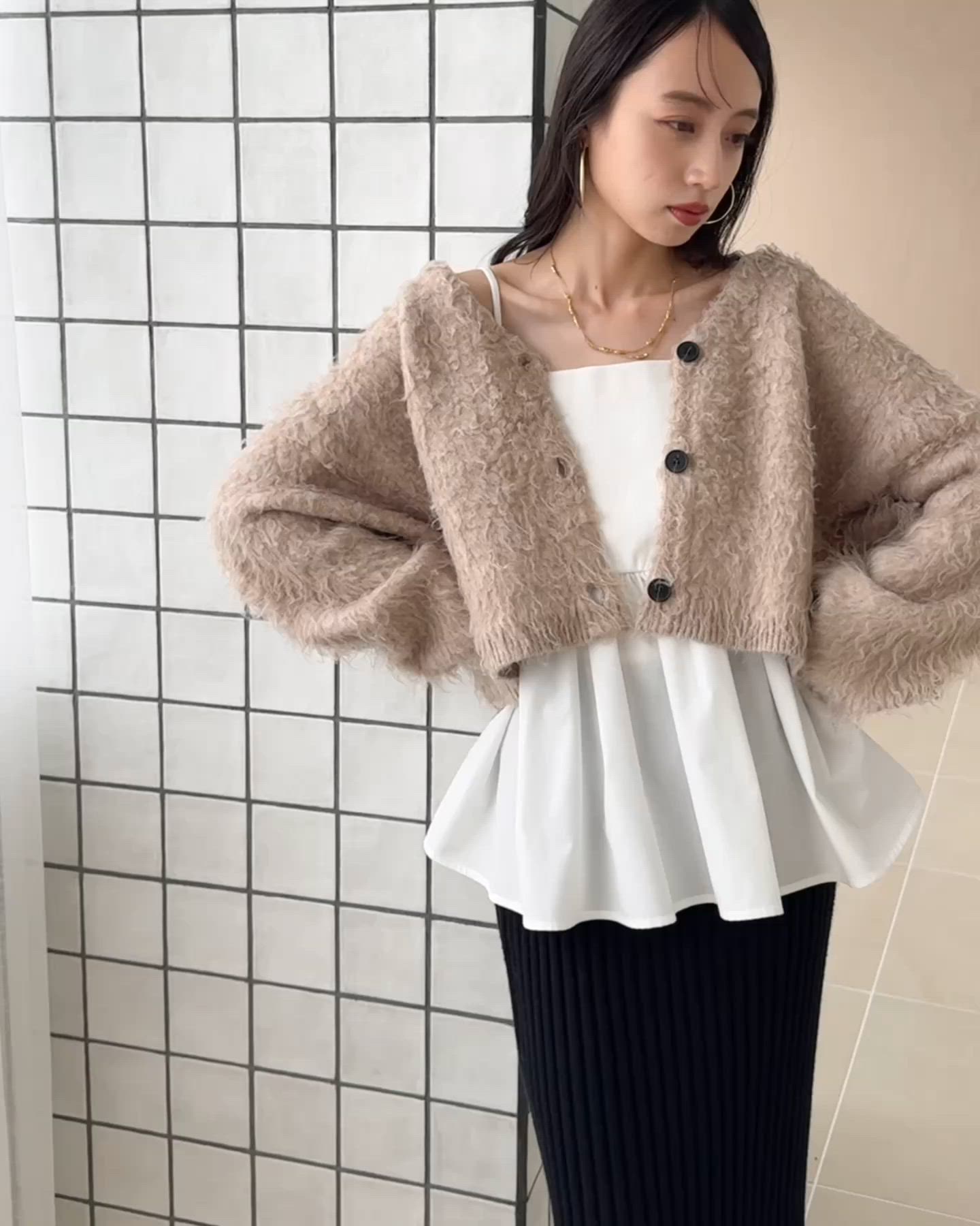 リブフリルキャミ（キャミソール）｜hinari（ヒナリ）のファッション