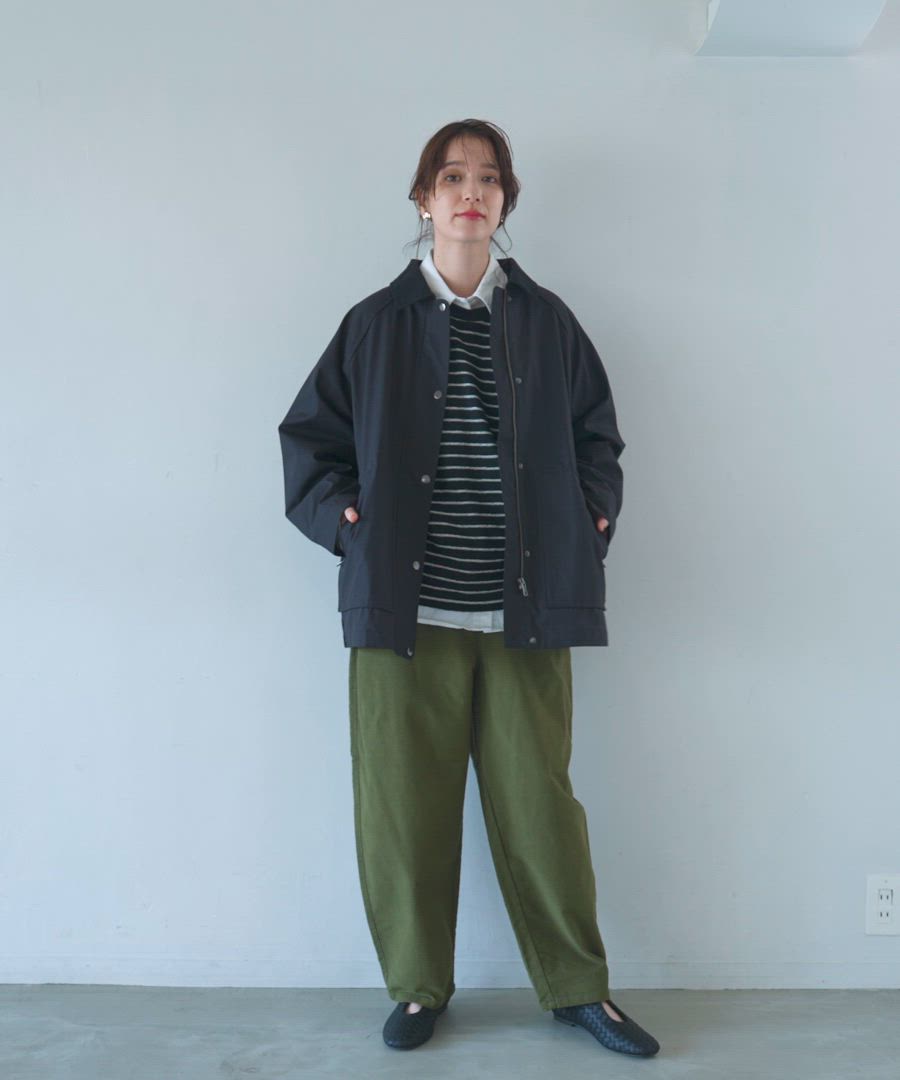 kolor 20aw 襟切り替えブルゾン　カラー メンズ ブルゾン 襟コーデュロイ 切替 ビッグ シルエット 2way