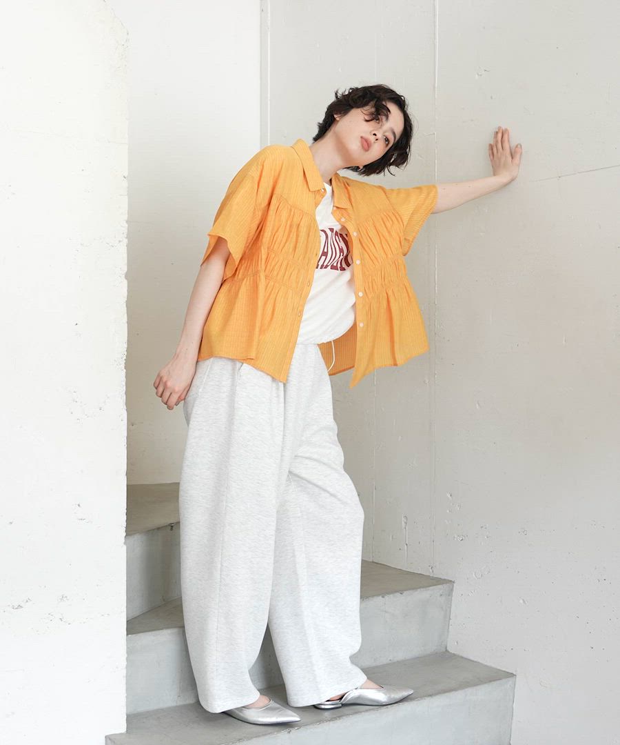 フロントシャーリングシャツ（シャツ/ブラウス）｜niko and