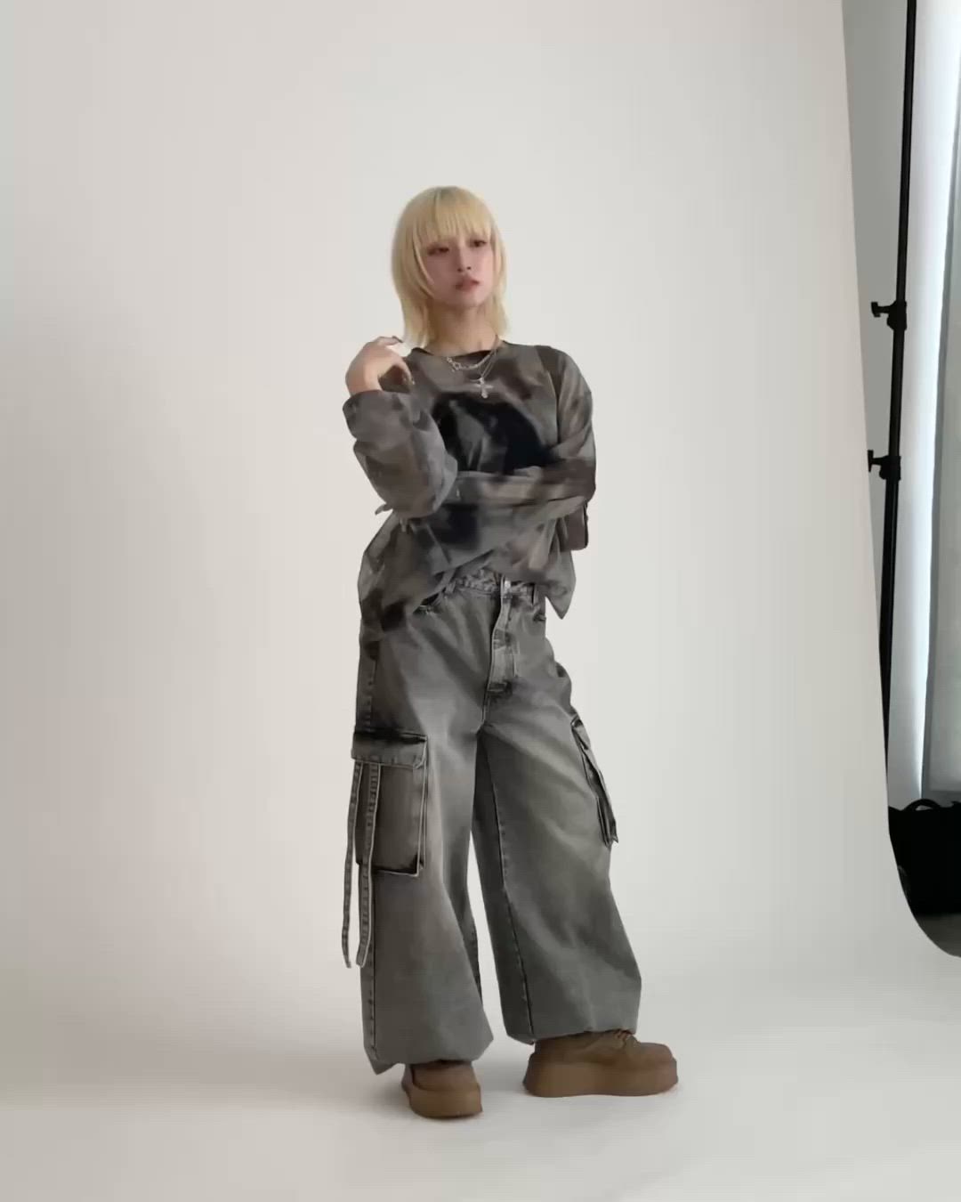ルーズカーゴデニム（デニムパンツ）｜17HR（セブンティーンアワーズ