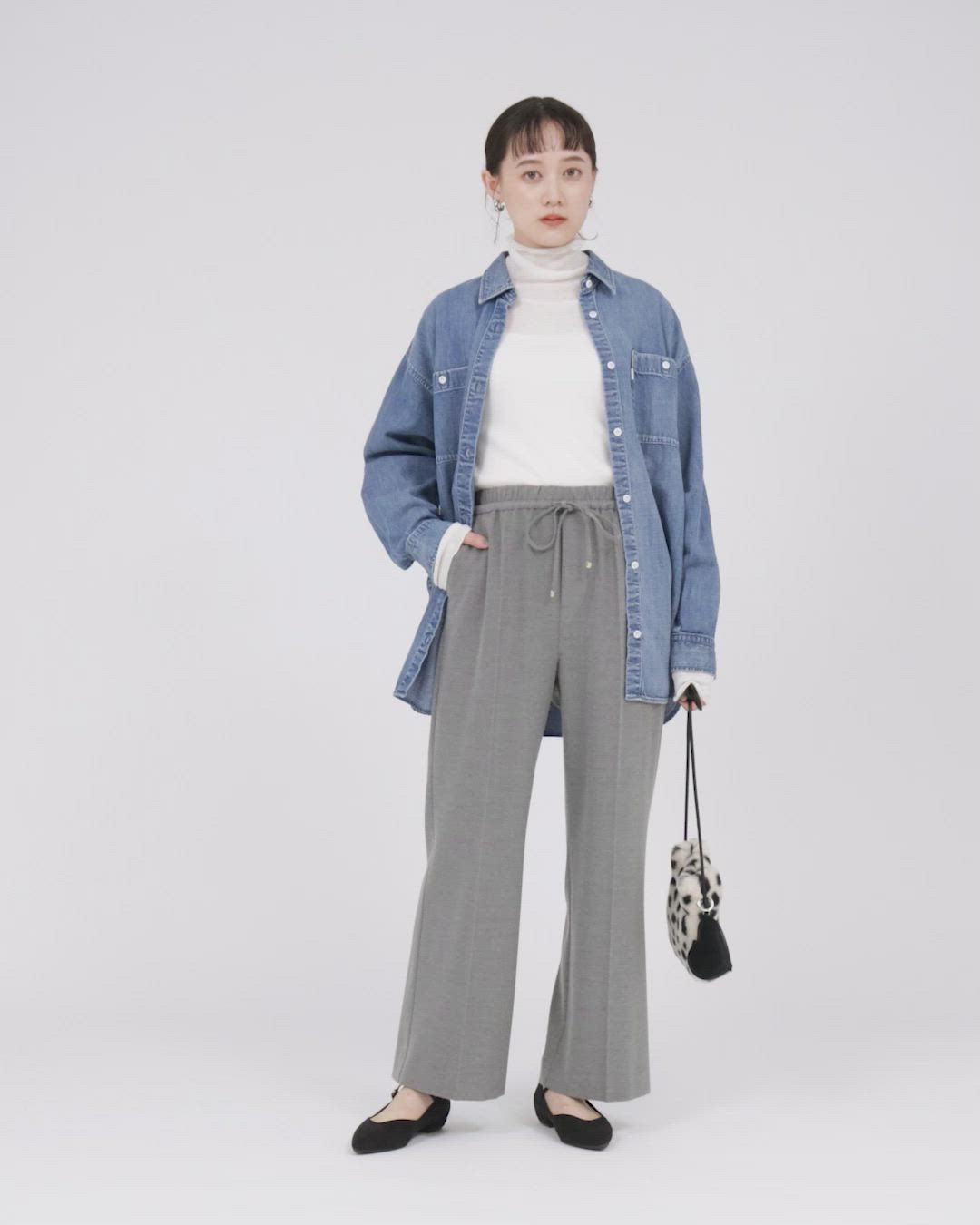 結論シリーズ】ニーハイフレアパンツ ウラキモウ［size SHORT/TALLあり