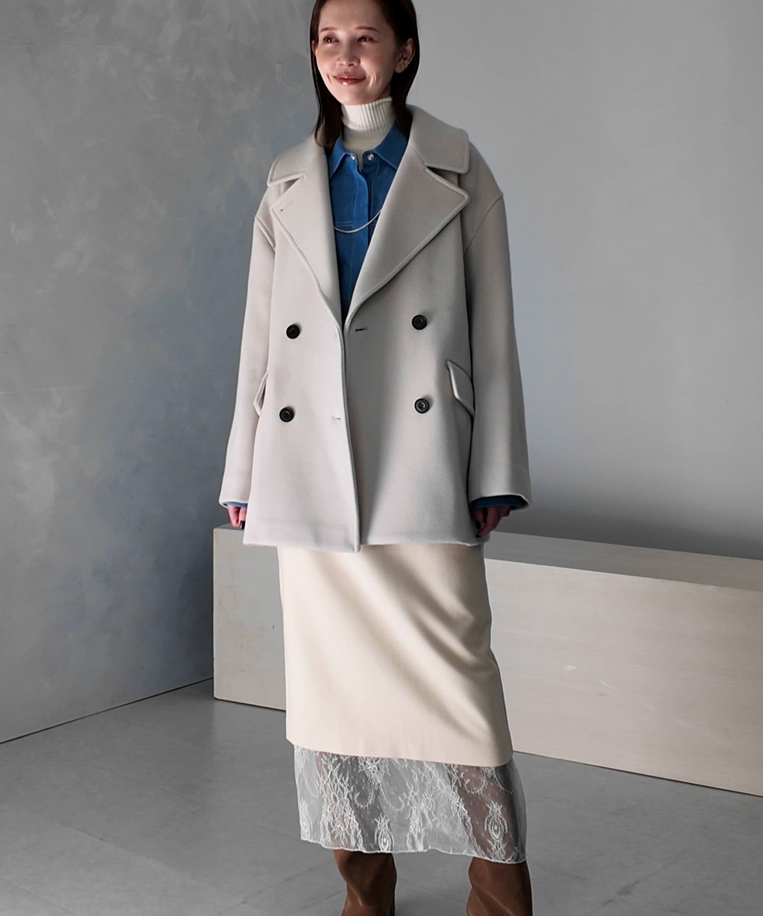 セール】オーバーミドルPコート（ピーコート）｜URBAN RESEARCH ROSSO