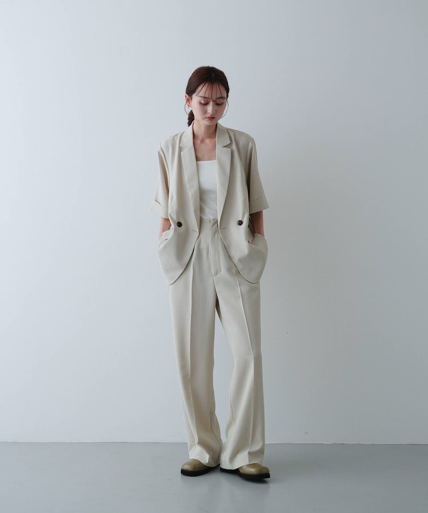 一部WEB限定』『UR TECH DRYLUXE』リネンライクワイドパンツ（その他