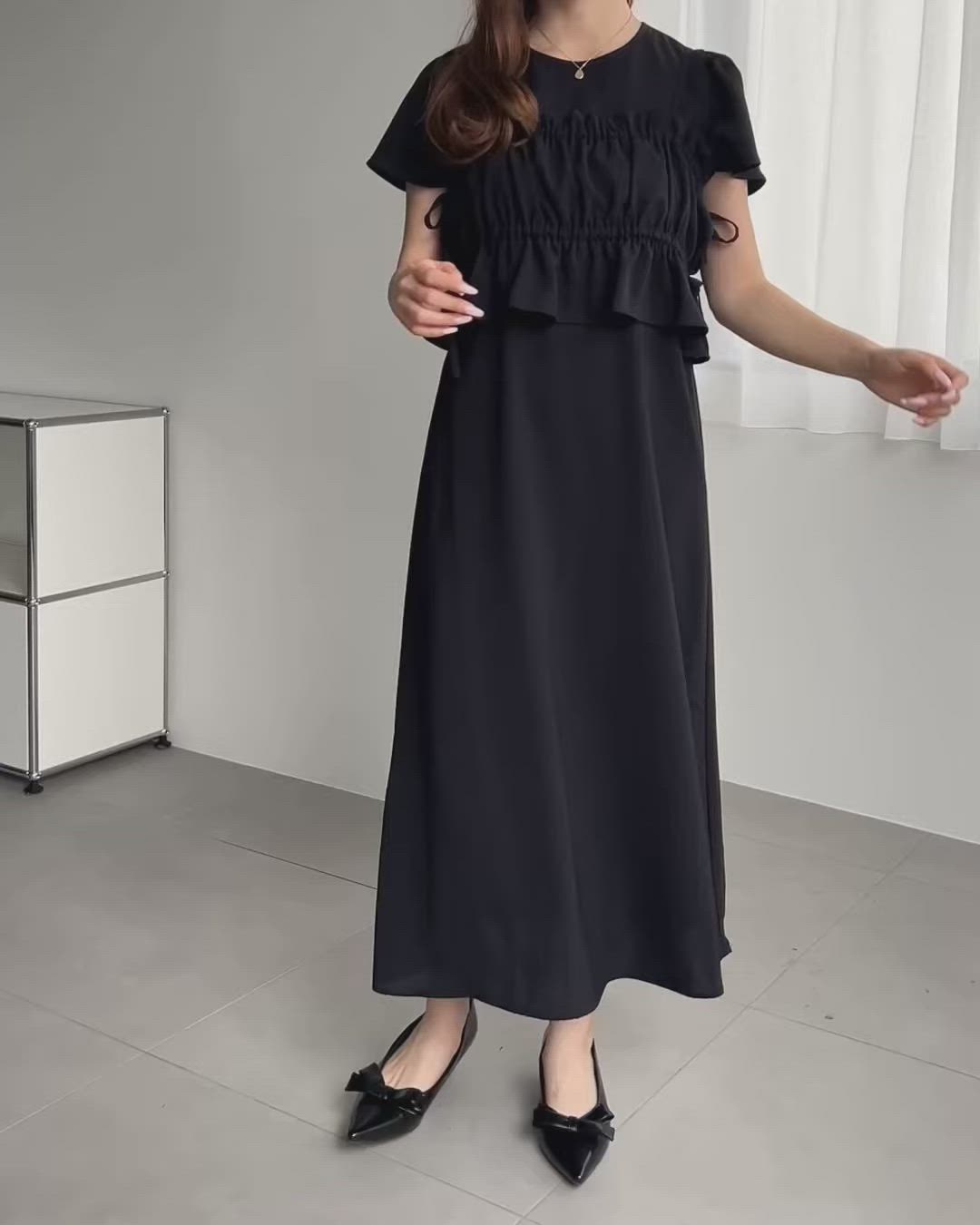グランドイーワンズ　ビビ半袖　M 美品 moment+ ワンピース 半袖ビスチェ付きワンピース : ZOZOTOWN Yahoo!店