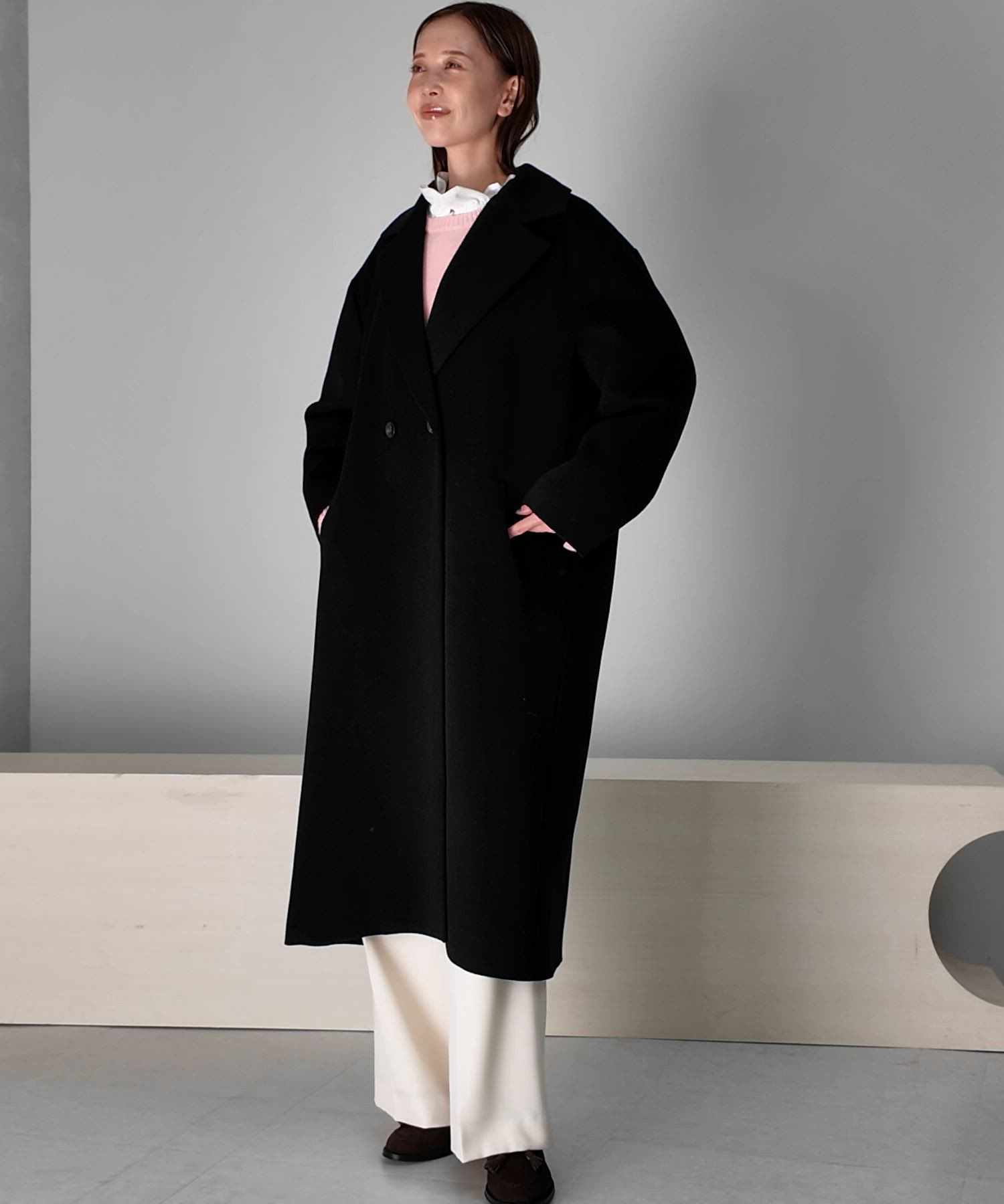 セール】カシミヤビーバーチェスターコート（チェスターコート