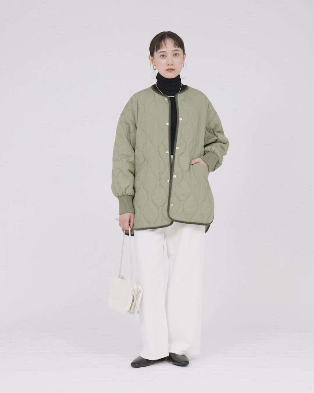 セール】［size SHORTあり］リバーシブル キルティング ブルゾン